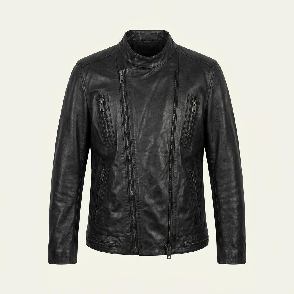 M DKNY 진 올드 빈티지 카우레더 가죽자켓 1