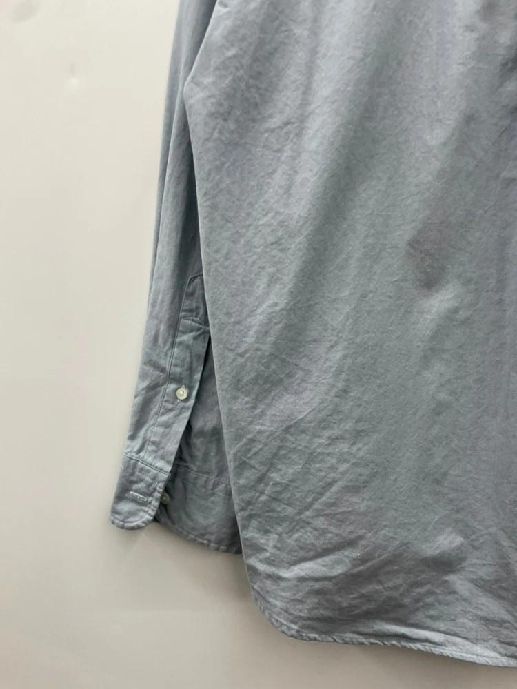 미디움 토마스모어 피치 셔츠 스모크블루 옥스퍼트 결혼하객룩 5