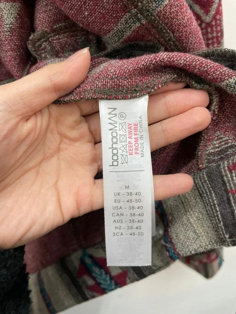 미디움 boohoo 오버핏 양털 자켓 아메리칸빈티지 봄버룩 9