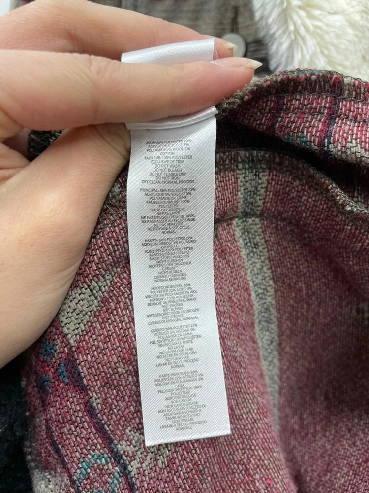 미디움 boohoo 오버핏 양털 자켓 아메리칸빈티지 봄버룩 10