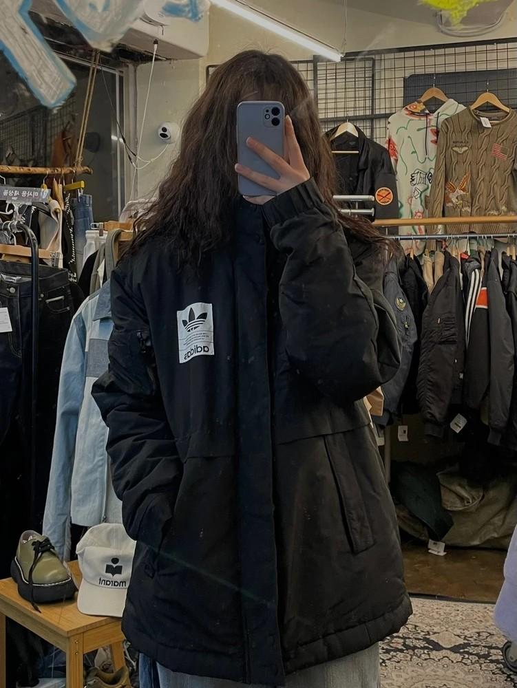 xl 아디다스 올드스쿨 누빔 오버핏 필드자켓 점퍼 2