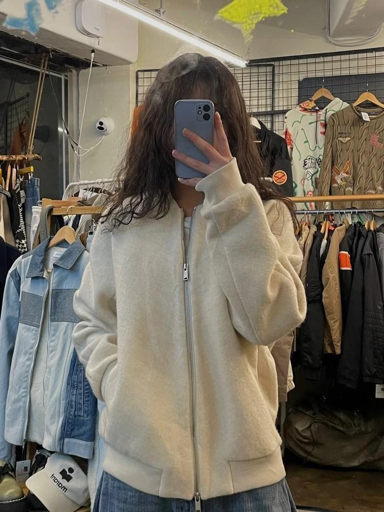 스몰 cos 코스 울 집업 오버핏 자켓 점퍼 봄버 2