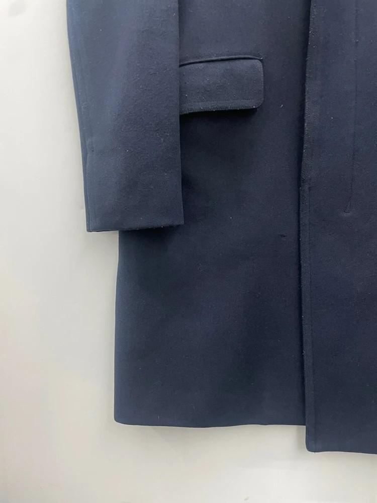 라지 띠어리 올드 남자 롱 코트 자켓 네이비 결혼하객룩 7