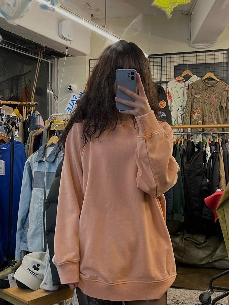XS 앤아더스토리지 오버핏 여자 맨투맨티셔츠 빈티지룩 2