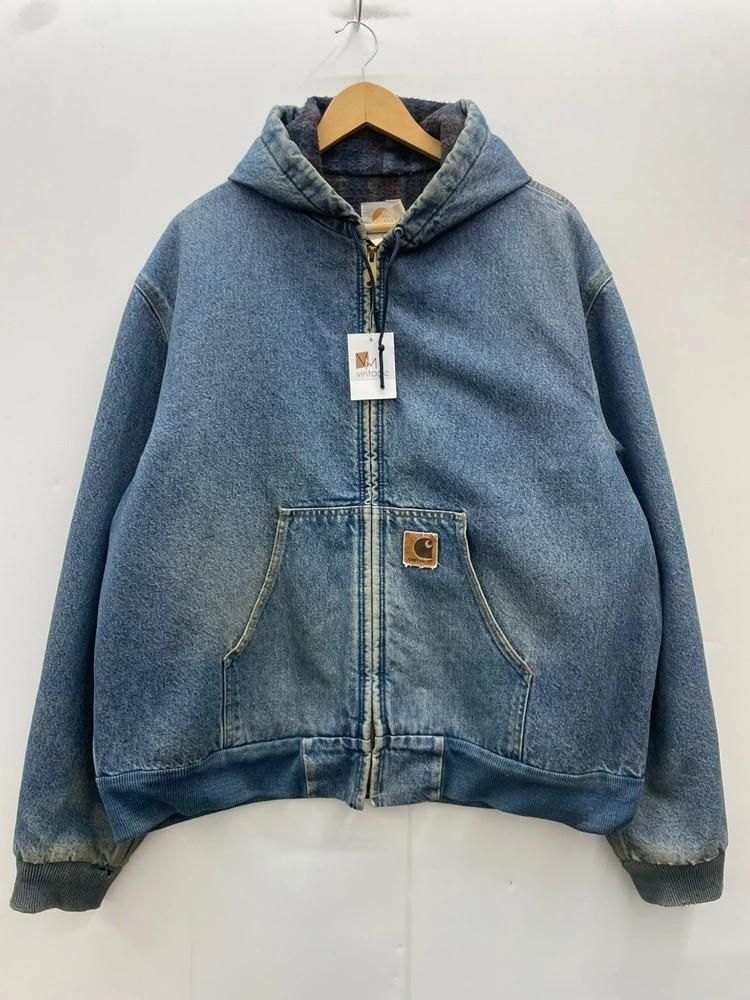 90s 칼하트 액티브 후디 데님 빈티지 올드 자켓 4