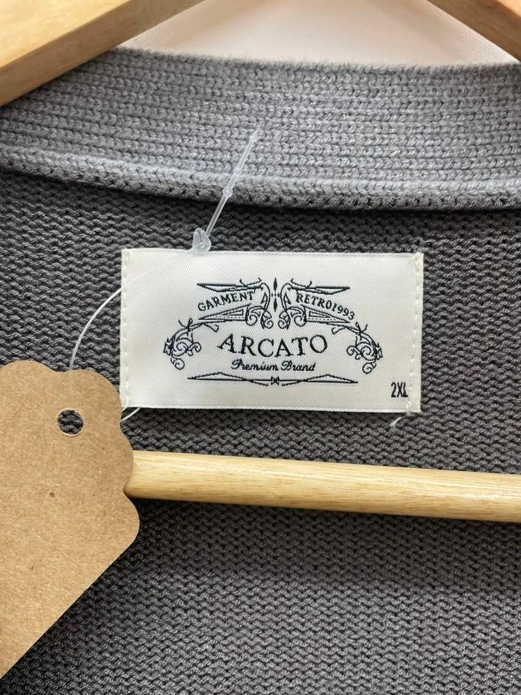 2XL ARCATO 컬러블록 오버핏 가디건 빈티지룩 9