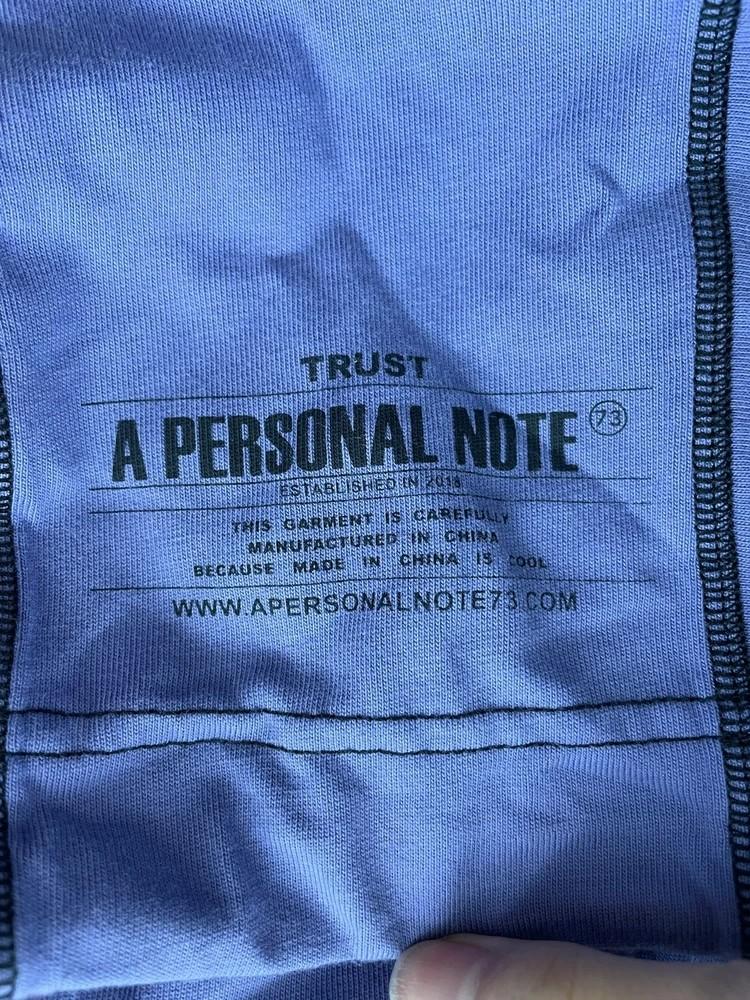 라지 미사용 A Personal Note 오버핏 후디 후드티셔츠 퍼플 3