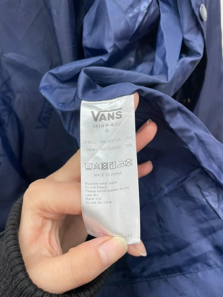 스몰 VANS 남여공용 오버핏 코치점퍼 자켓 네이비 3