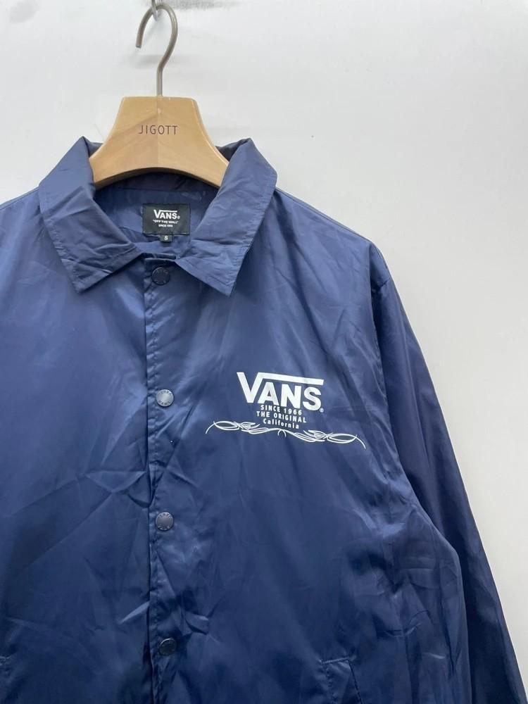 스몰 VANS 남여공용 오버핏 코치점퍼 자켓 네이비 8