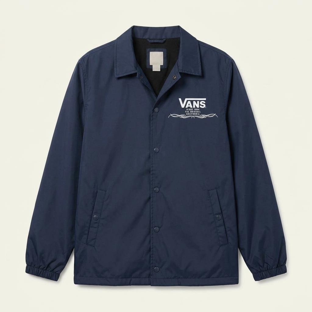 스몰 VANS 남여공용 오버핏 코치점퍼 자켓 네이비 1