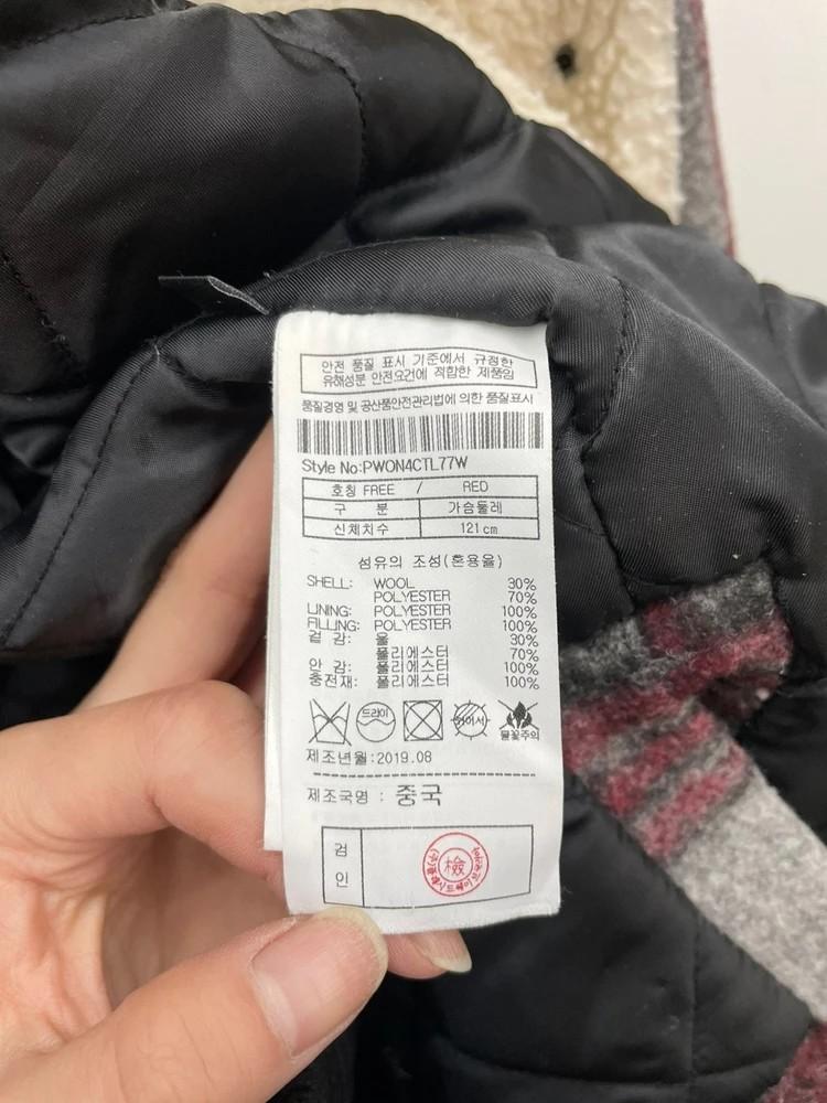 프리 PLAC 플랙 울 퀼팅 체크 오버핏 봄버 셔츠자켓 3
