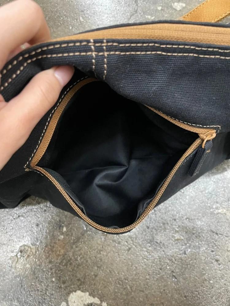 os 키르시 포켓 빈티지 스티치 포인트 더플백 블랙 4