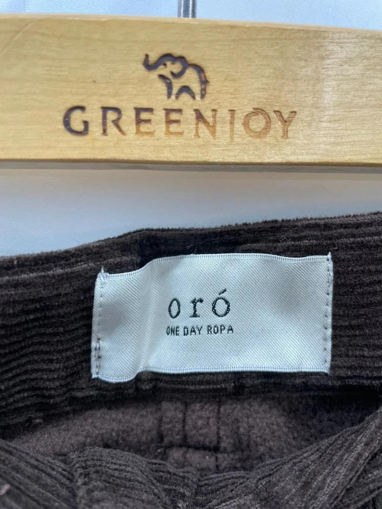 스몰 새상품 oro 코듀로이 브라운 여자 팬츠 와이드핏 11