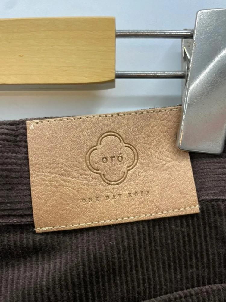 스몰 새상품 oro 코듀로이 브라운 여자 팬츠 와이드핏 10