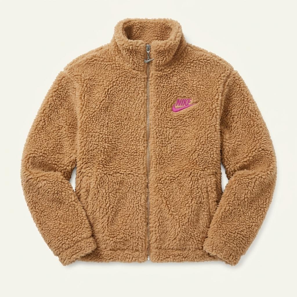 스몰 Nike 나이키 빅스우시 크롭 쉐르파 후리스 자켓 1