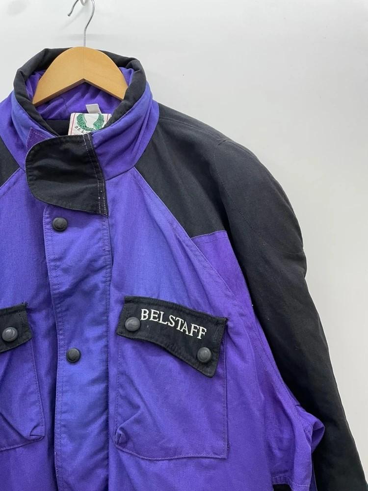 xxxl 90s 벨스터프 코듀라 모터사이클 바이커 레이싱 자켓 퍼플 블랙 빈티지 6