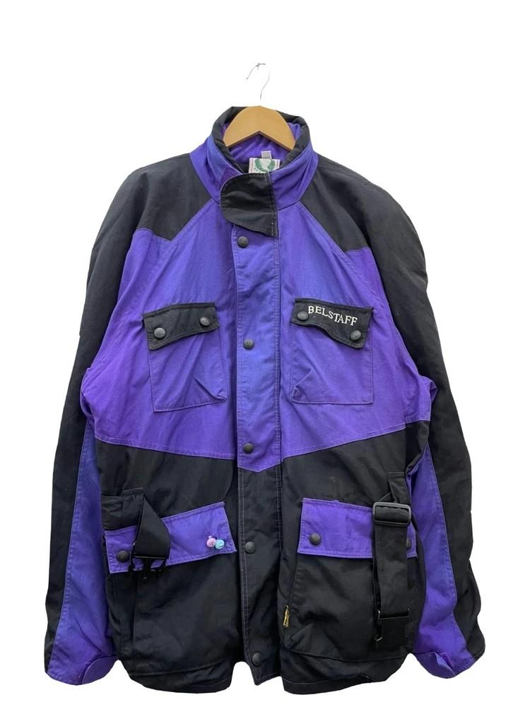 xxxl 90s 벨스터프 코듀라 모터사이클 바이커 레이싱 자켓 퍼플 블랙 빈티지 2
