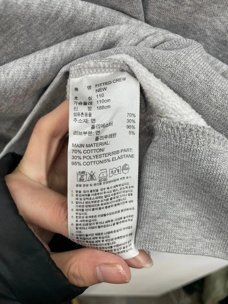 110 아디다스 오리지널스 불꽃 남자 빅사이즈 삼선 완장 그레이 맨투맨 3