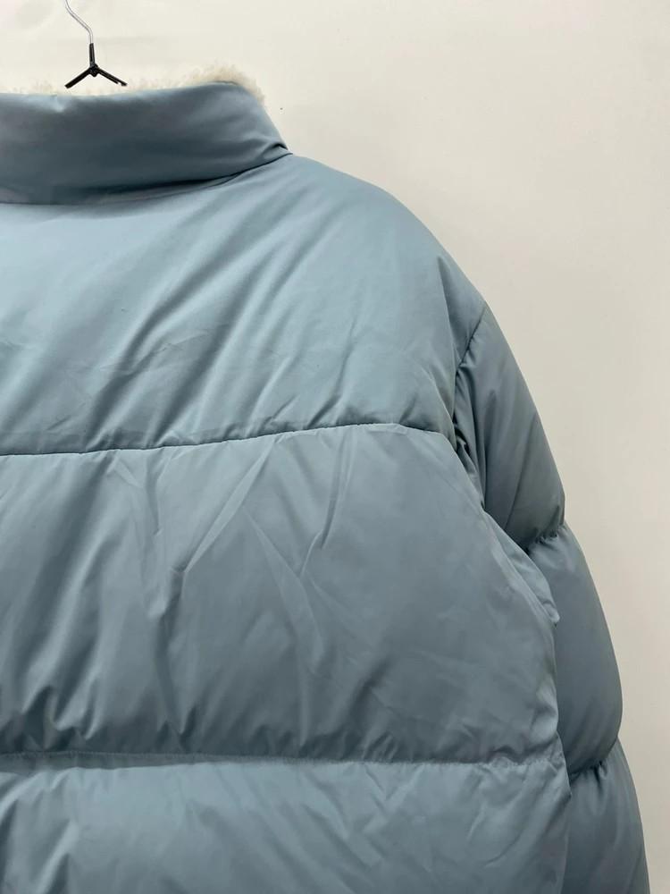 1 키르시 리버서블 패딩 라이트블루 하늘색 숏패딩 플리스 11