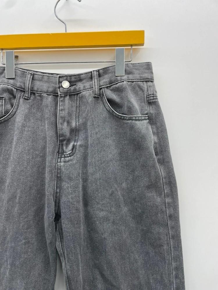 xl 와이드 흑청데님 팬츠 스타일 남자 청바지 7