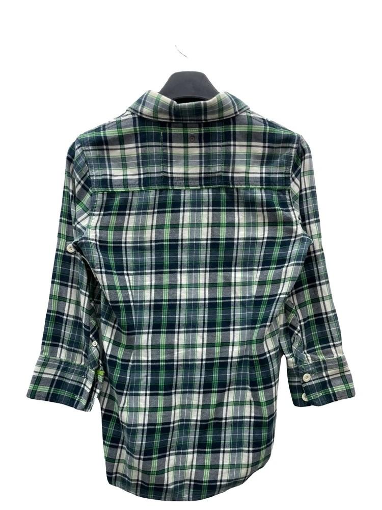 스몰 슈퍼드라이 올드스쿨 포켓 체크셔츠 남방 그린 4