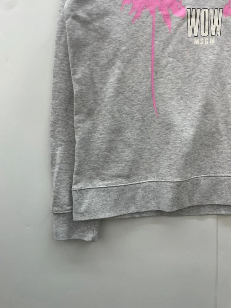 스몰 MSGM 팜트리 오버핏 맨투맨티셔츠 그레이 6