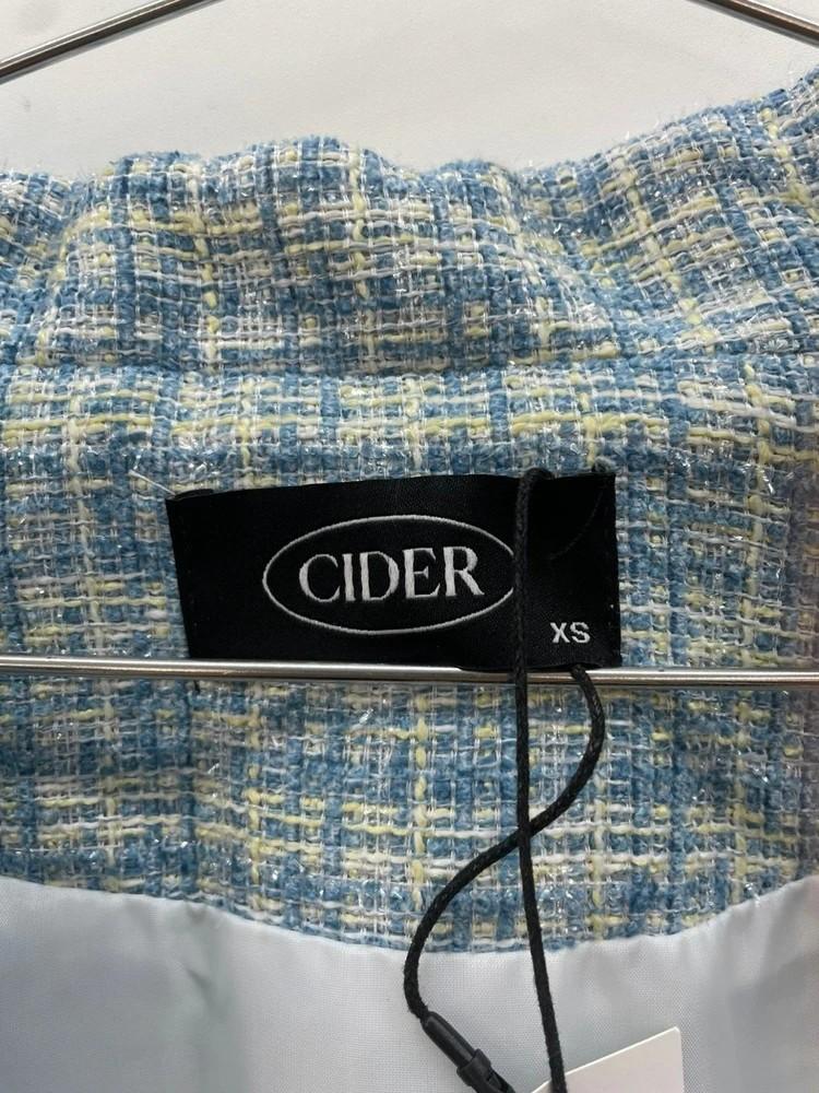 xs Cider 샵사이다 새상품 여자 트위트 크롭 자켓 데드스탁 11