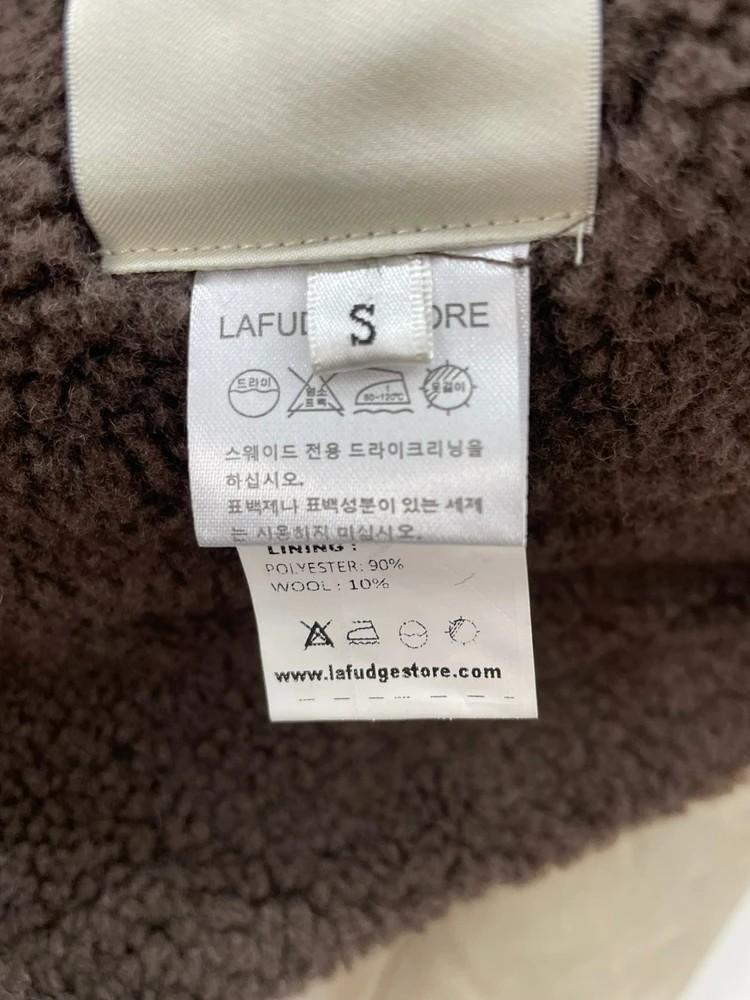 스몰 새상품 라퍼지포우먼 스웨이드 숏 더플 여자 무스탕 10