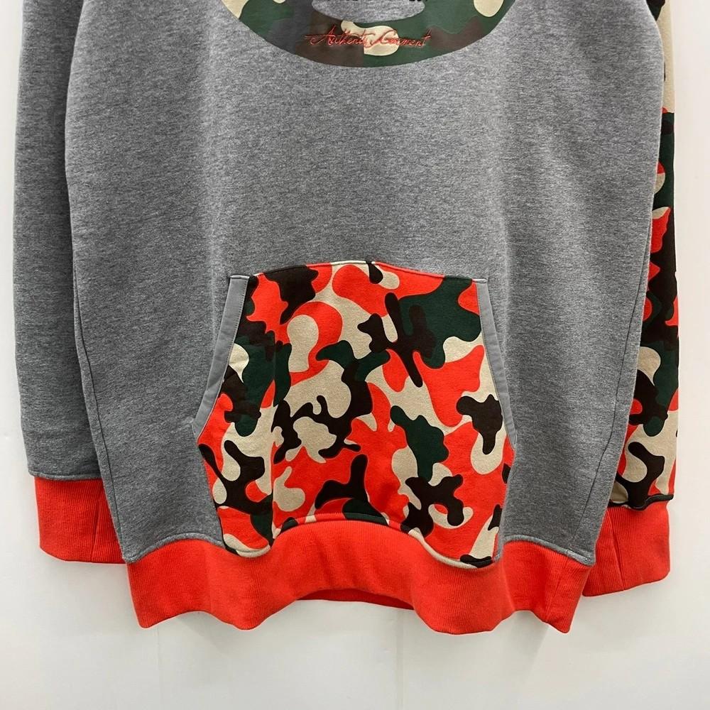 XL FUBU 후부 오렌지 카모 후드티 7