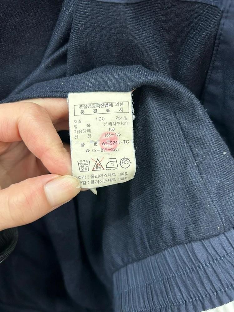 100 라코스테 스포츠 올드스쿨 90s 오버핏 바람막이 자켓 블루 9