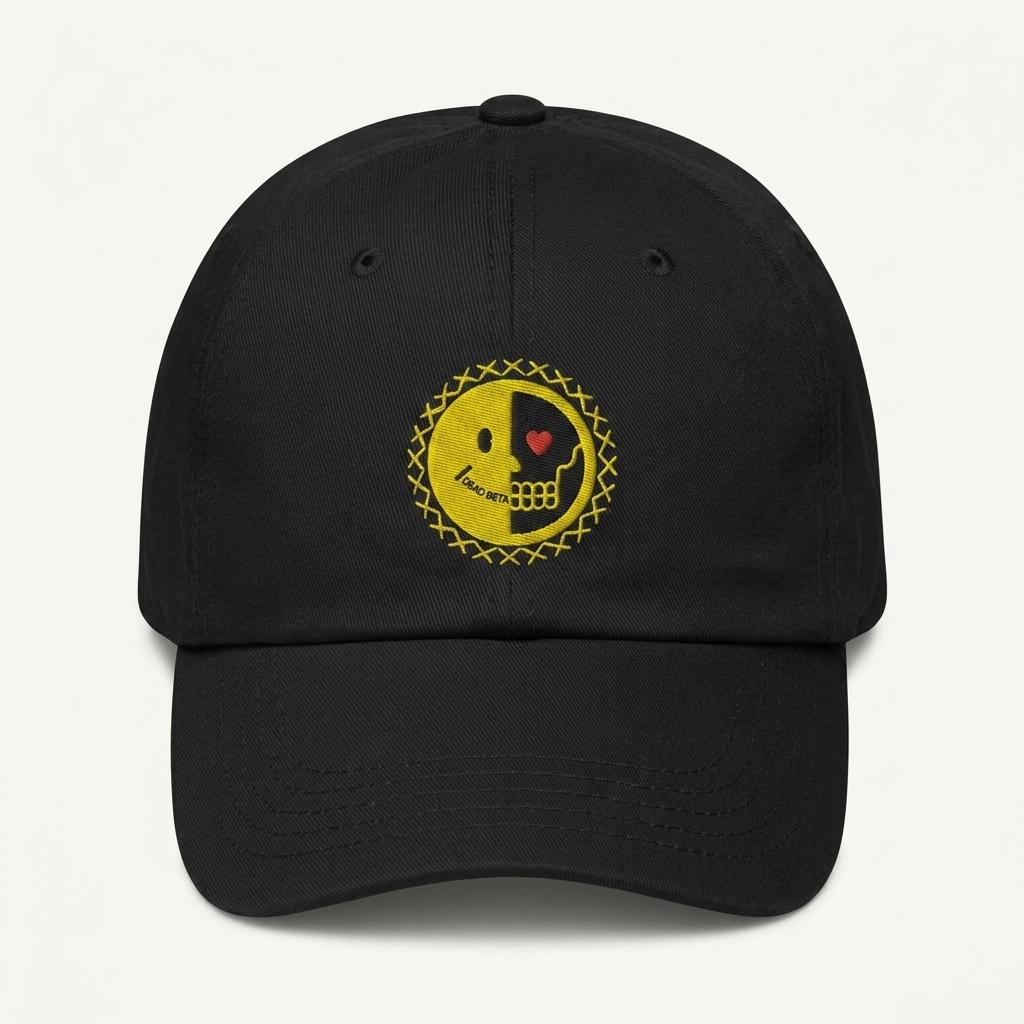 드메베타]DEMEBETA SMILE LOGO CAP - RED/STITCH 1