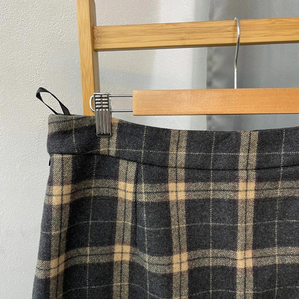 3xl 여자 겨울 체크 롱 스커트 8