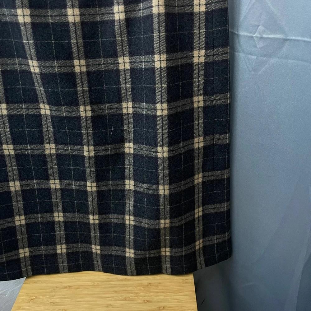 3xl 여자 겨울 체크 롱 스커트 7