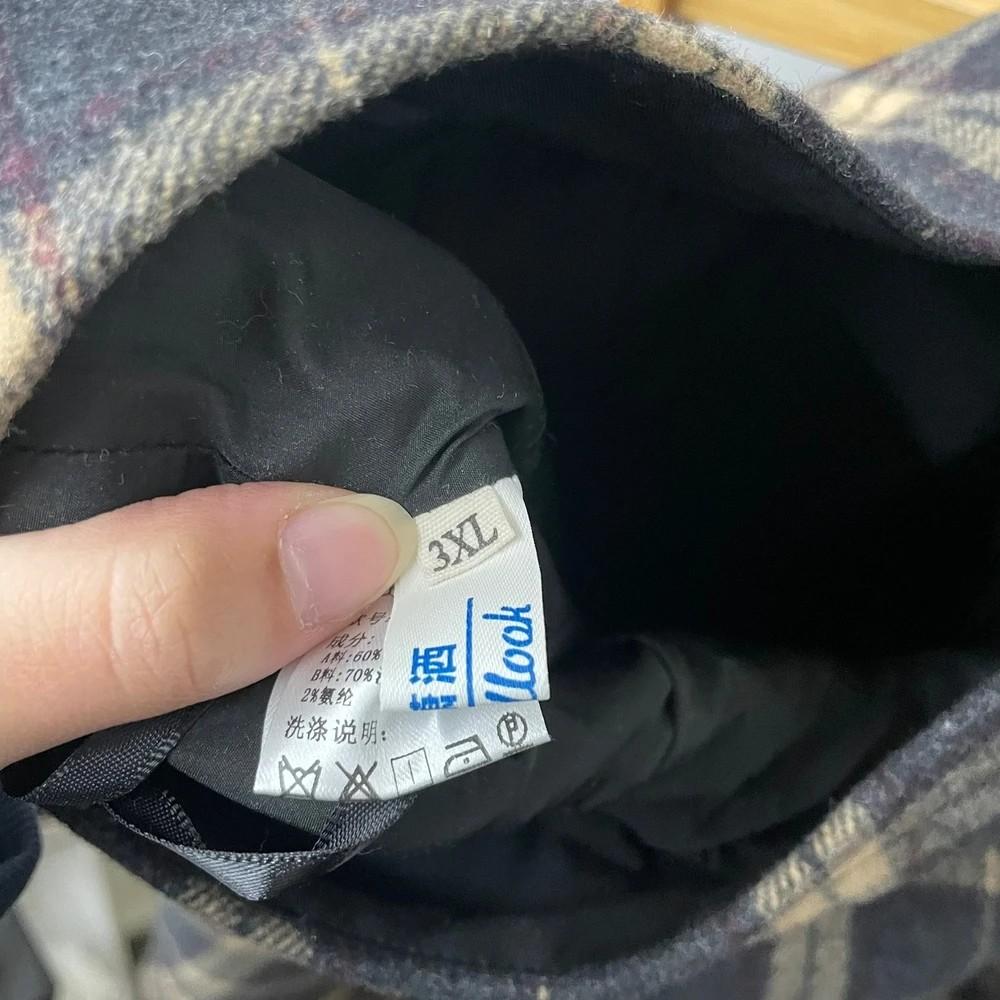 3xl 여자 겨울 체크 롱 스커트 9
