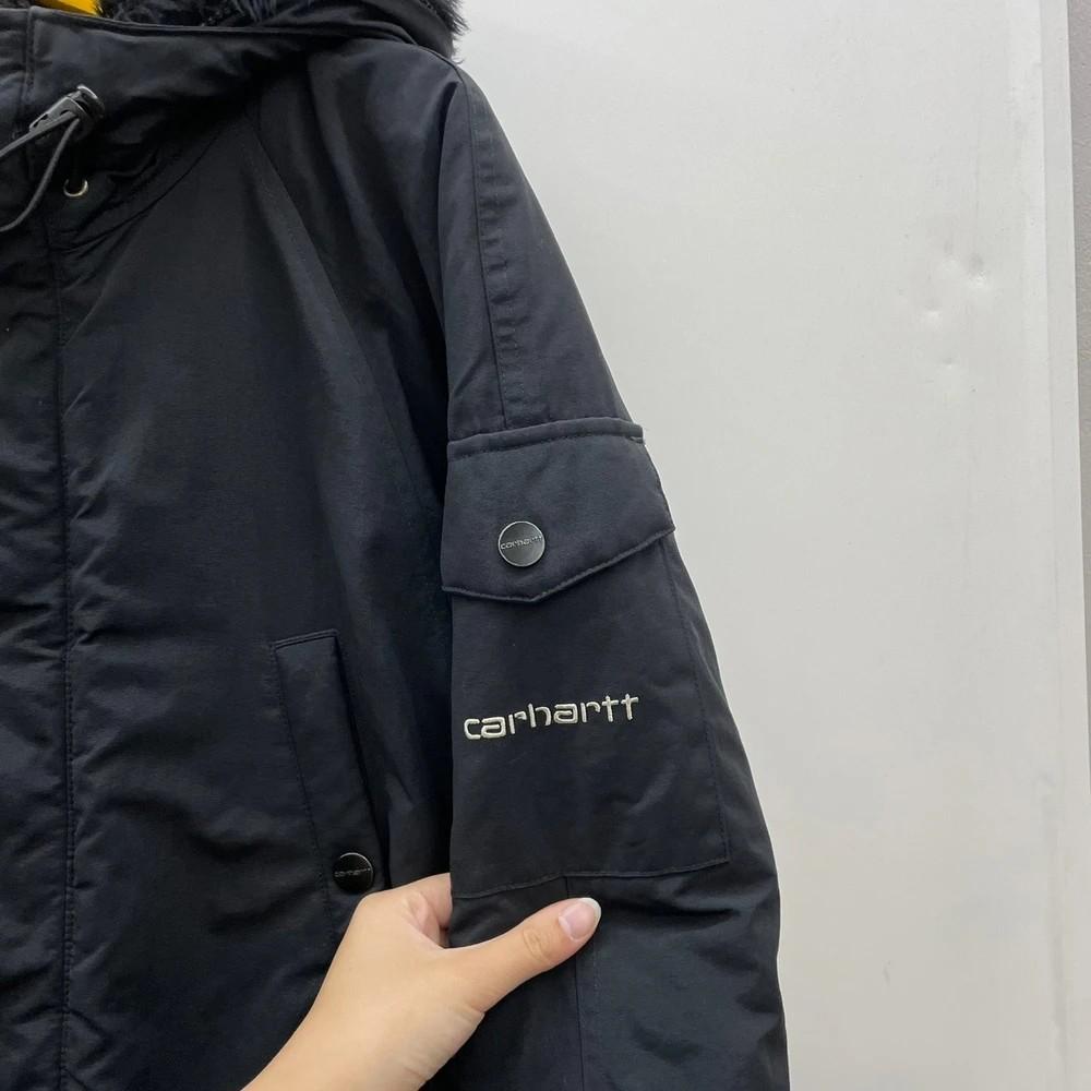 스몰 칼하트 후디 오버핏 블랙 올드스쿨 파카 다운자켓 8