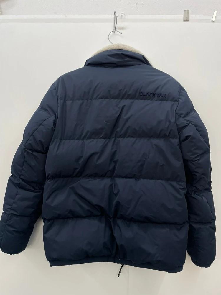 85 블랙야크 양털 융 여자 패딩자켓 네이비 빈티지룩 3