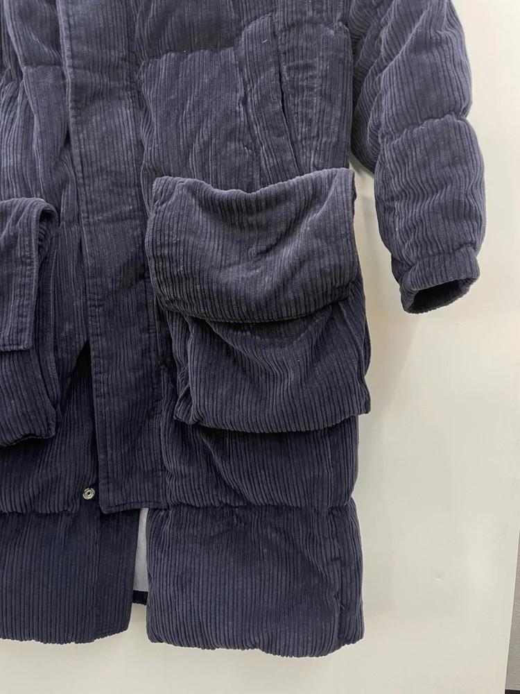 마크에이토리 코듀로이 포켓 오버핏 롱패딩 다운자켓 빈티지룩 6