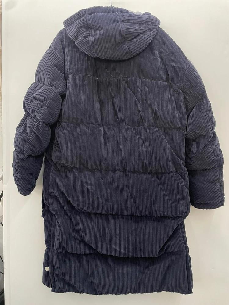 마크에이토리 코듀로이 포켓 오버핏 롱패딩 다운자켓 빈티지룩 3