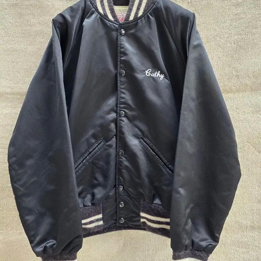 80s  hatchers  *made in usa* 사틴자켓 2