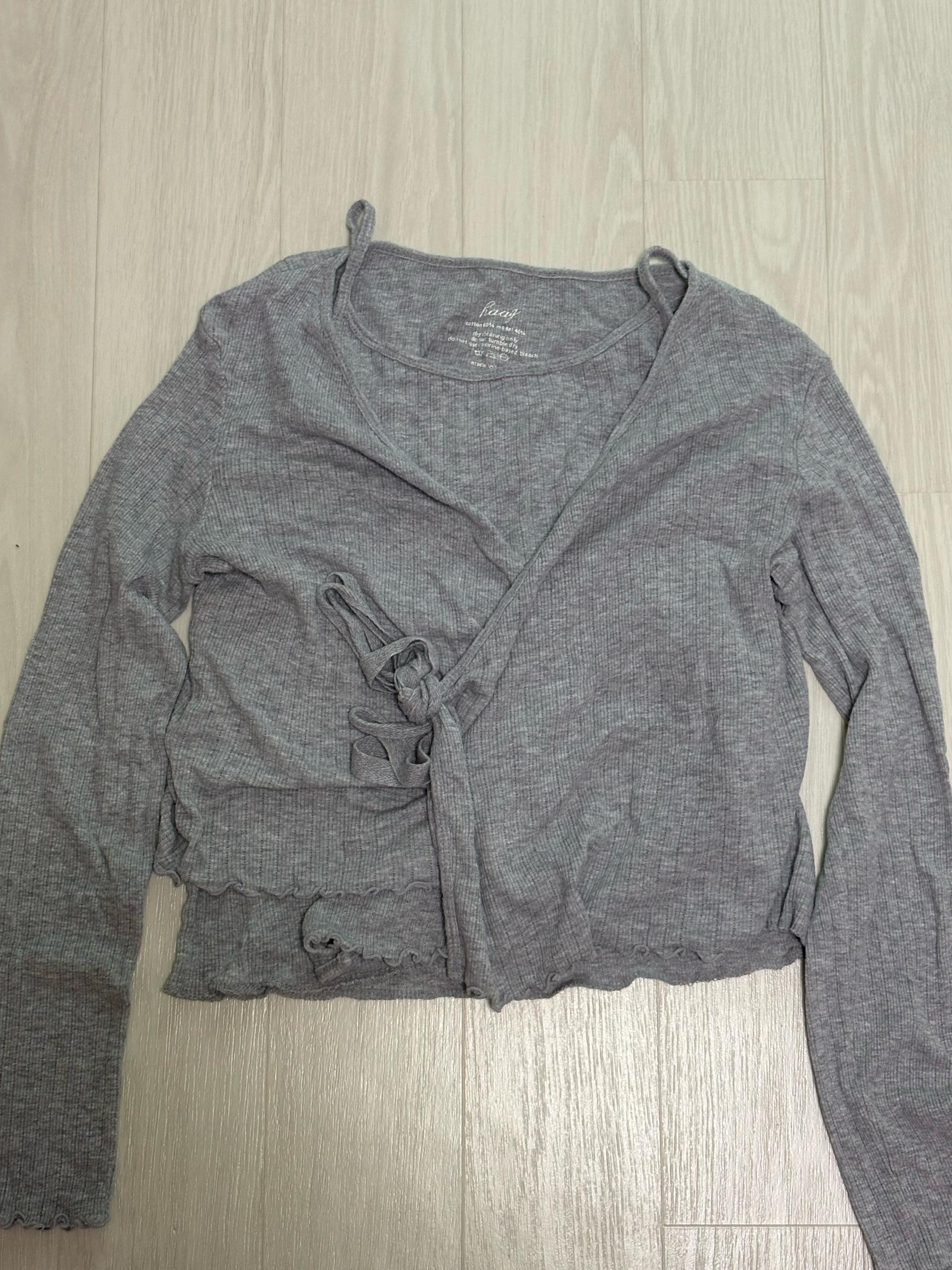 haag 헤이그 an eyelet cardigan set 가디건 세트  (grey/회색) 3