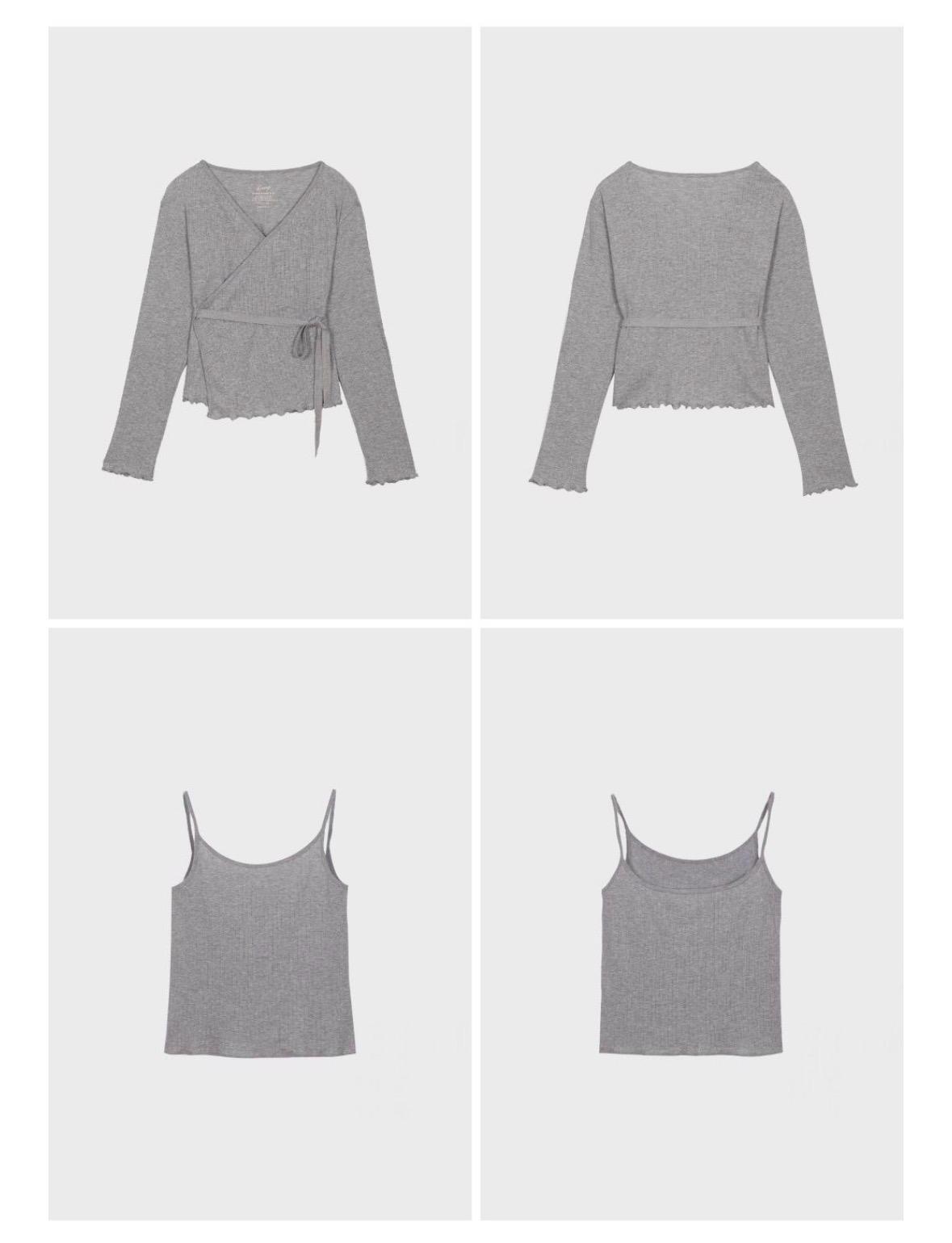 haag 헤이그 an eyelet cardigan set 가디건 세트  (grey/회색) 2