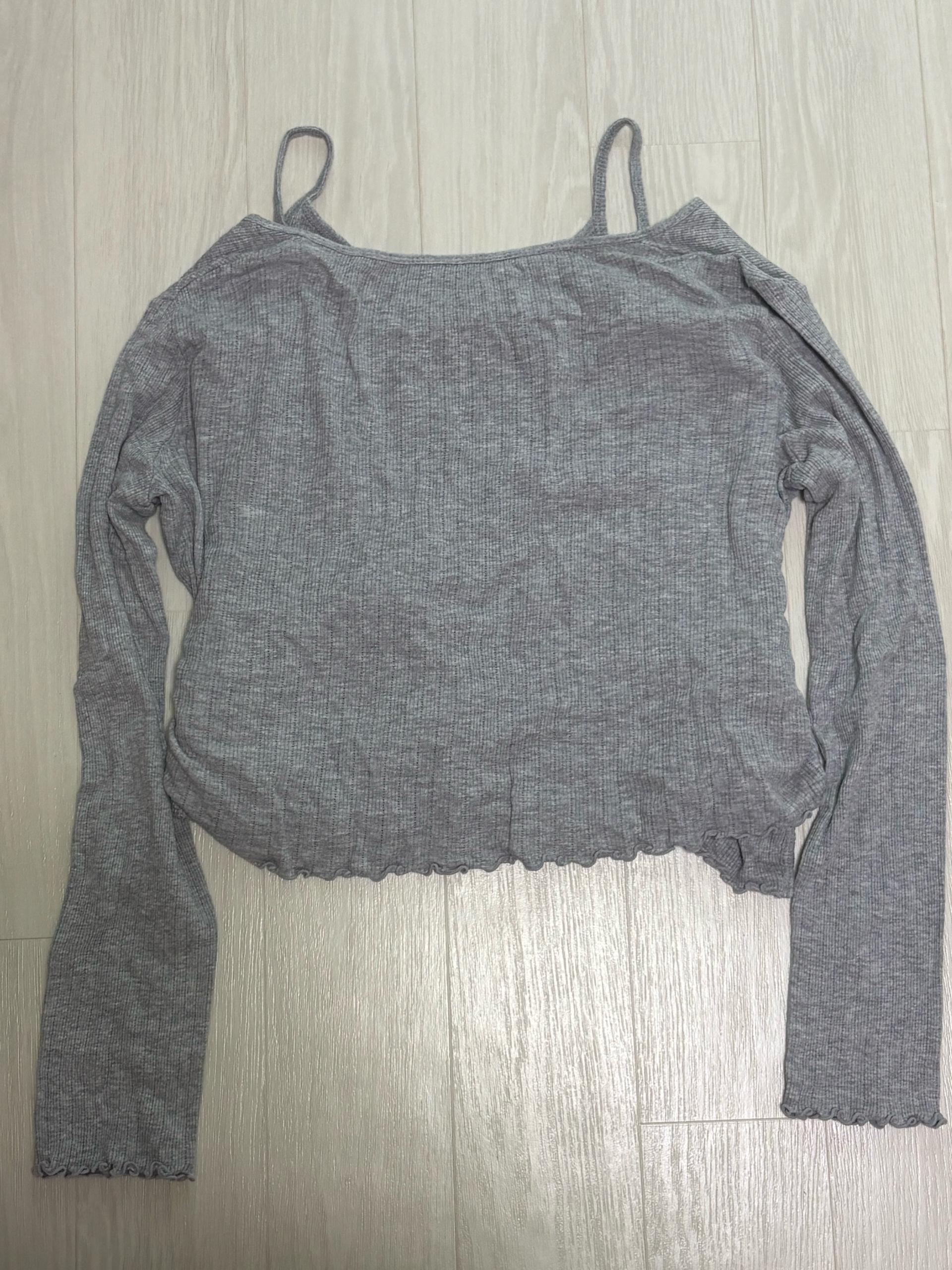 haag 헤이그 an eyelet cardigan set 가디건 세트  (grey/회색) 4