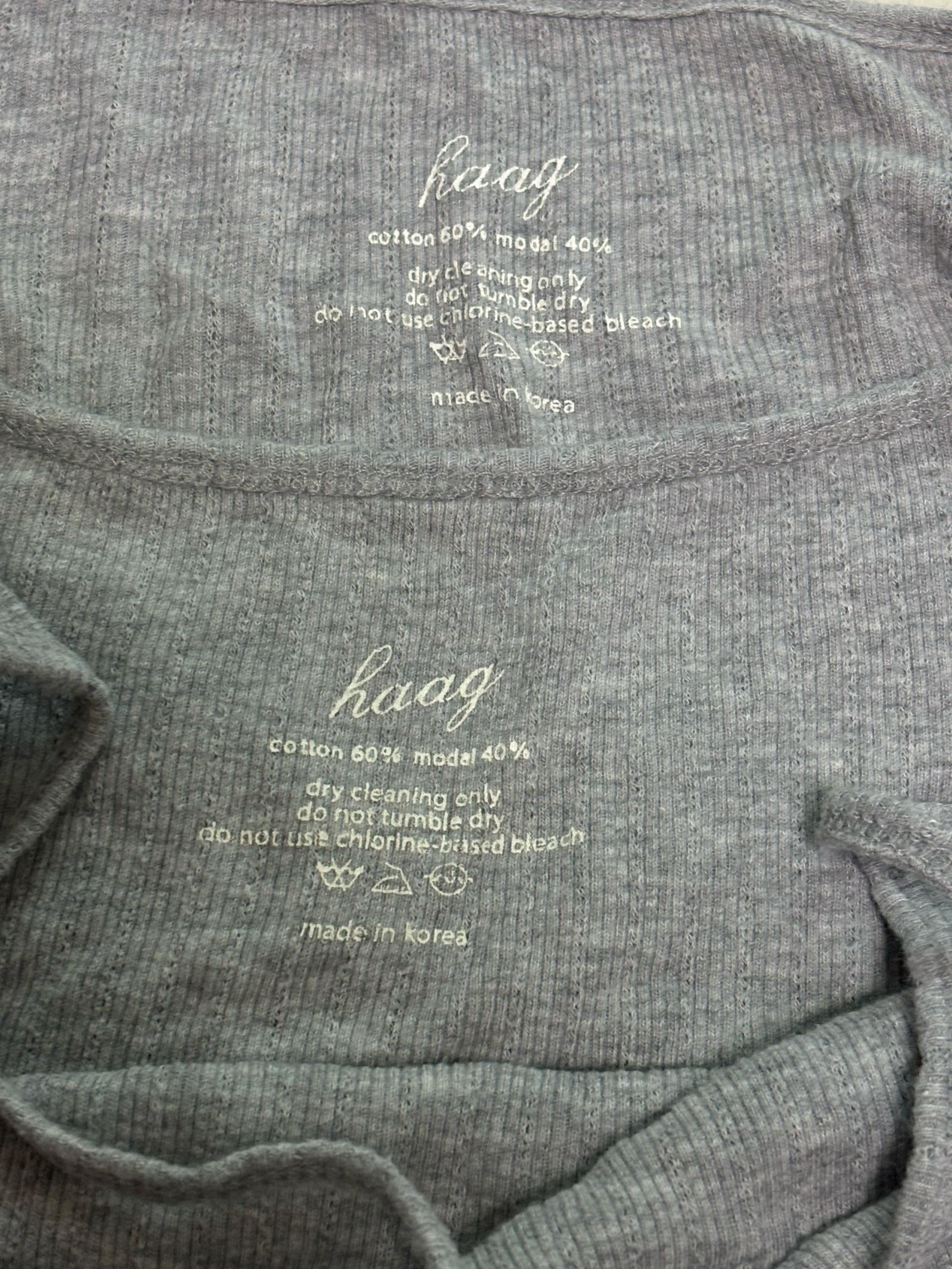 haag 헤이그 an eyelet cardigan set 가디건 세트  (grey/회색) 5
