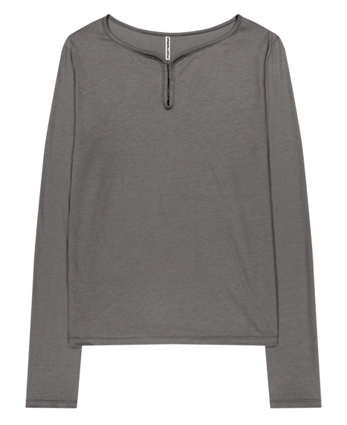 포르테나 HOOK HENRY NECK LONG SLEEVE T-SHIRT 2