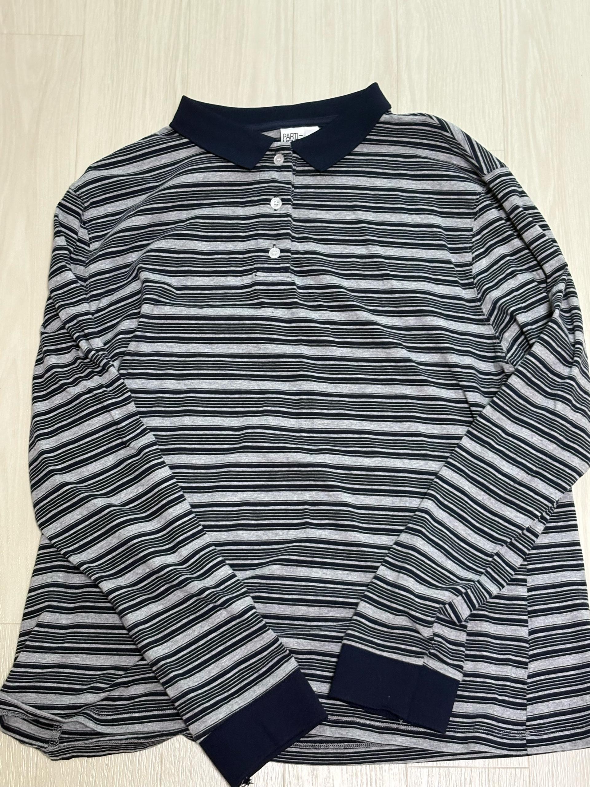 파르티멘토 우먼 STRIPE LONG SLEEVE POLO TEE (NAVY/네이비) 3