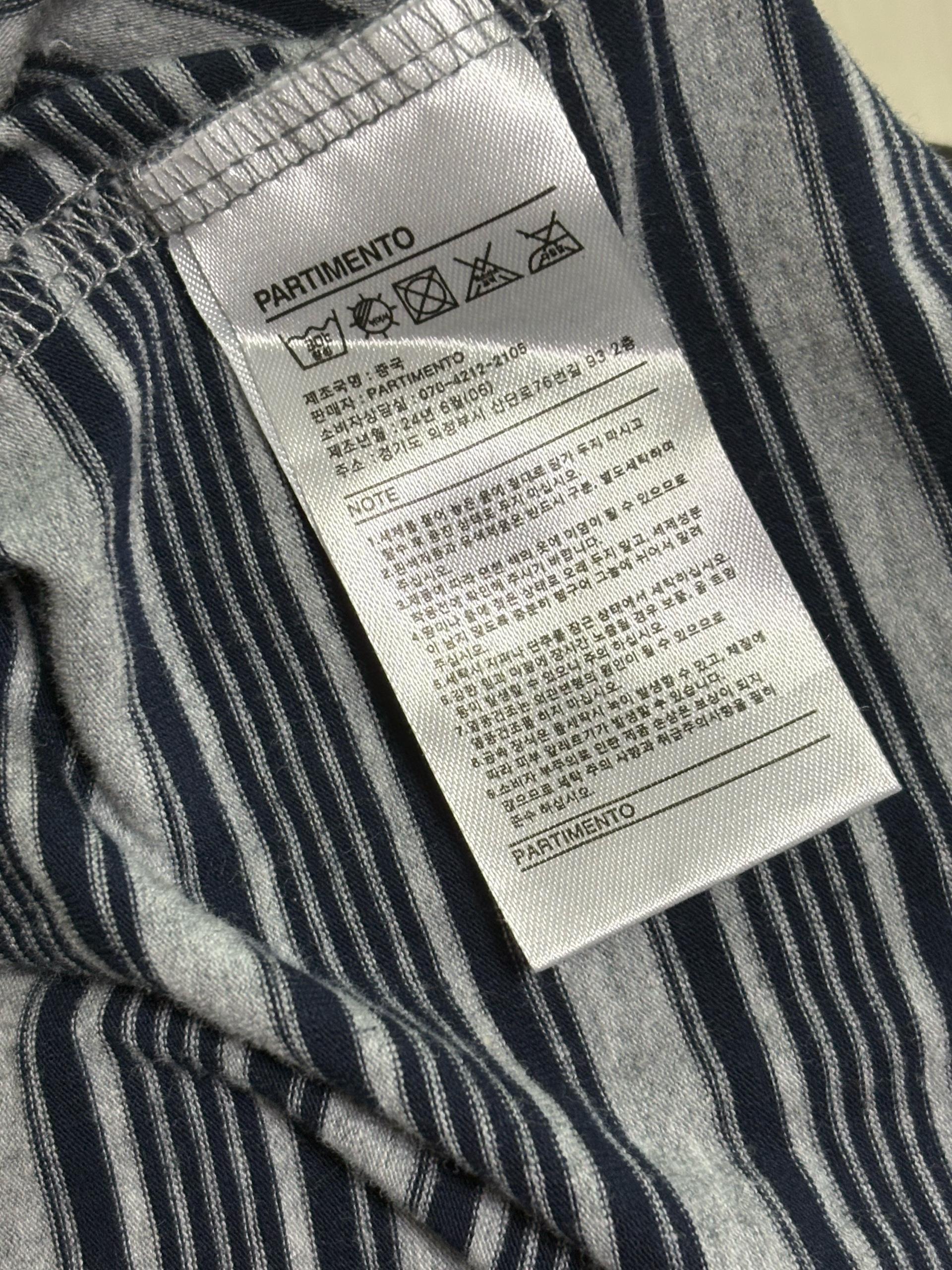 파르티멘토 우먼 STRIPE LONG SLEEVE POLO TEE (NAVY/네이비) 5