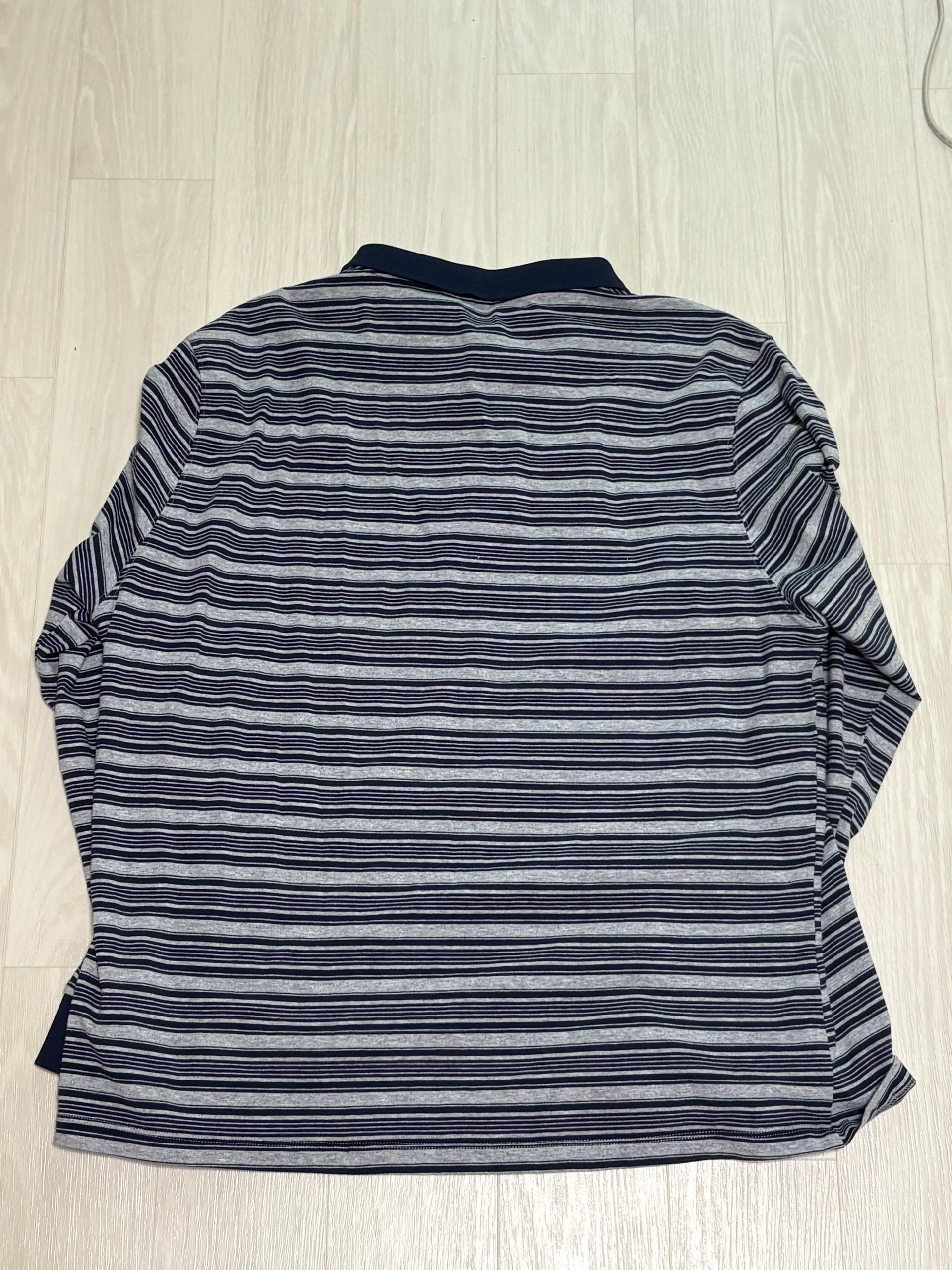 파르티멘토 우먼 STRIPE LONG SLEEVE POLO TEE (NAVY/네이비) 4
