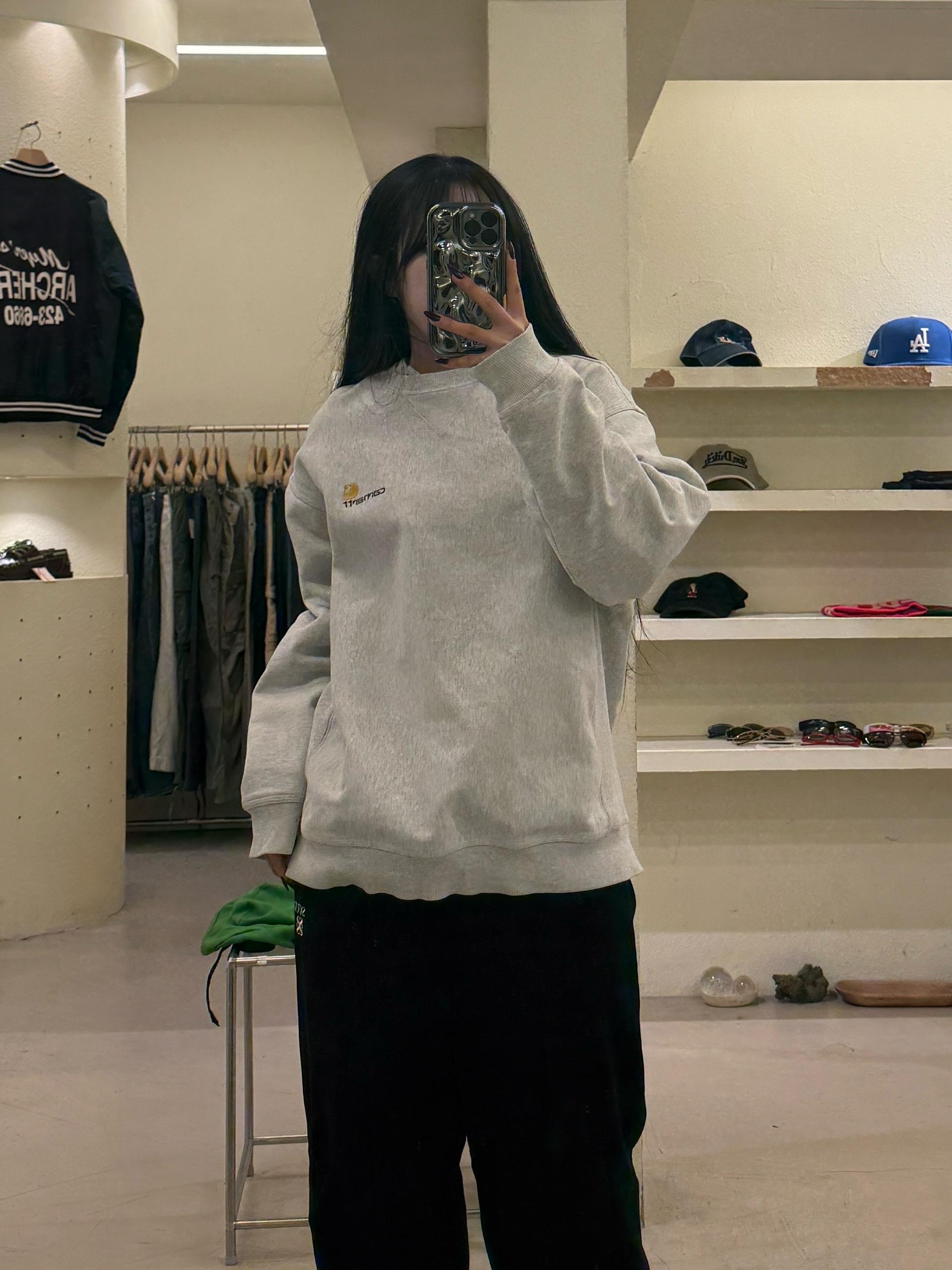 칼하트 WIP 스크립트 로고 크루넥 스웻셔츠 U1088 2