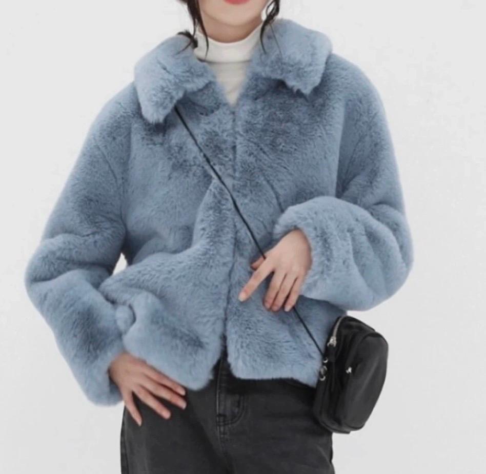 논코드 블루 퍼 카라 자켓 2