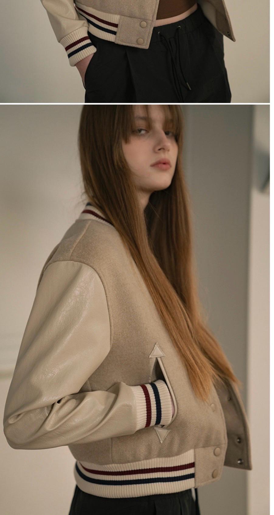 시아쥬 스타디움자켓 아이보리  3